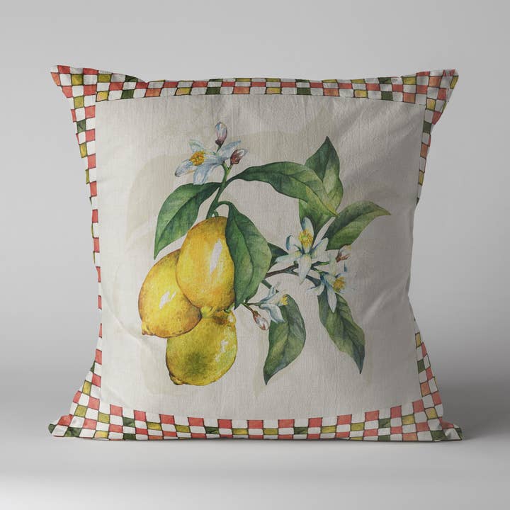 Furnishing pillow case 50x50cm - 100% cotton - dis. Lemon for wholesale by Olivia Home