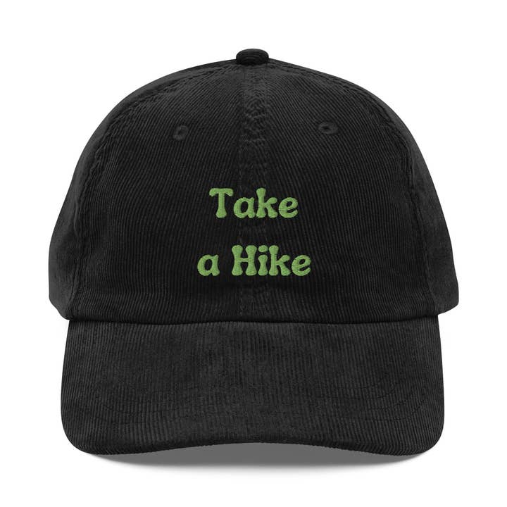 Gorra Vintage de Pana "Take a Hike" - 6 Ojales Bordados para venta al por mayor de Wander Trails