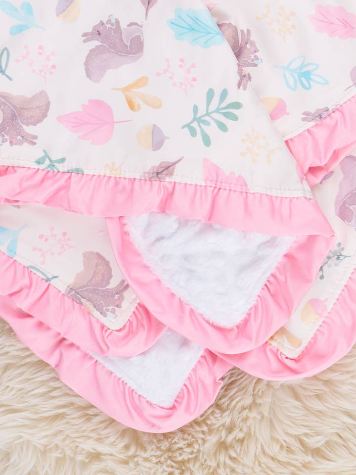 Marie Nicole Clothing - Wholesale Bedding Blanket - Kids & Baby - Squirrel Snuggies Blanket1