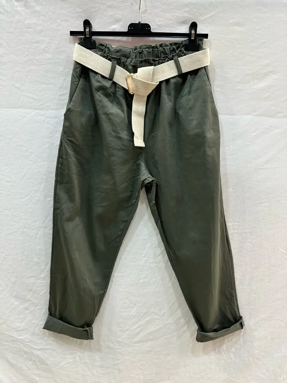 Mimi & Gogo – wholesale Pants – Women's – Carrot pants with belt @25720_PaCarotteCeinture7