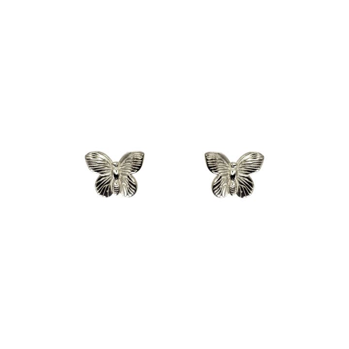 14K Solid Gold Butterfly Stud Earring for wholesale by AdoreJ Jewelry Wholesale