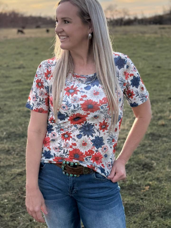 Sterling Kreek - Wholesale Blouse - Women's - Let Your Dreams Blossom Top