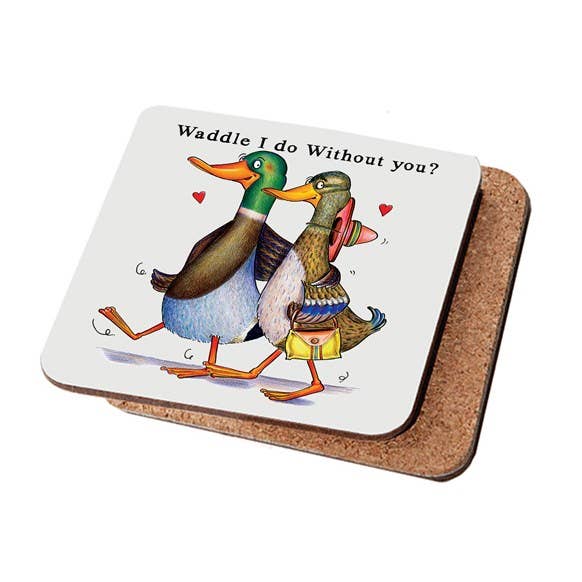 Dessous de verre Waddle I do pour la vente par Draw UK