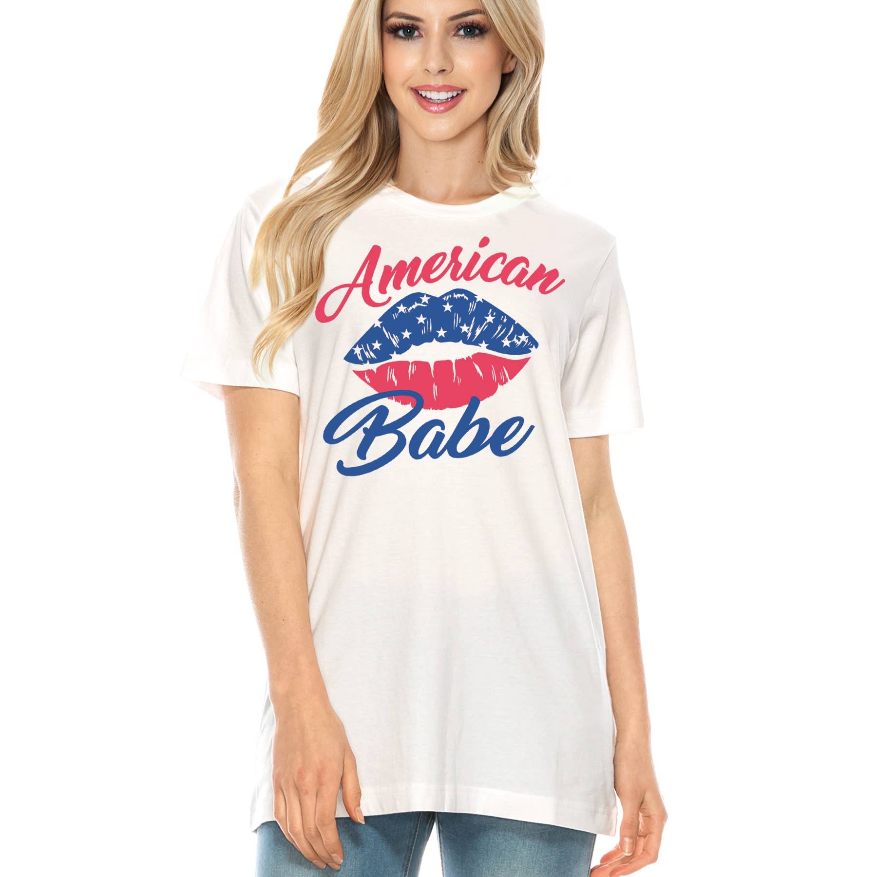 Amused by Blue - Wholesale T-Shirt (Graphic) - Women's -  AMERICAN Babe3