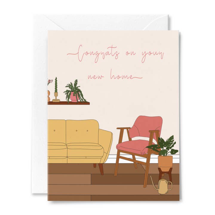 Illustrating Amy - Wholesale Housewarming Card - Congrats New Home Card