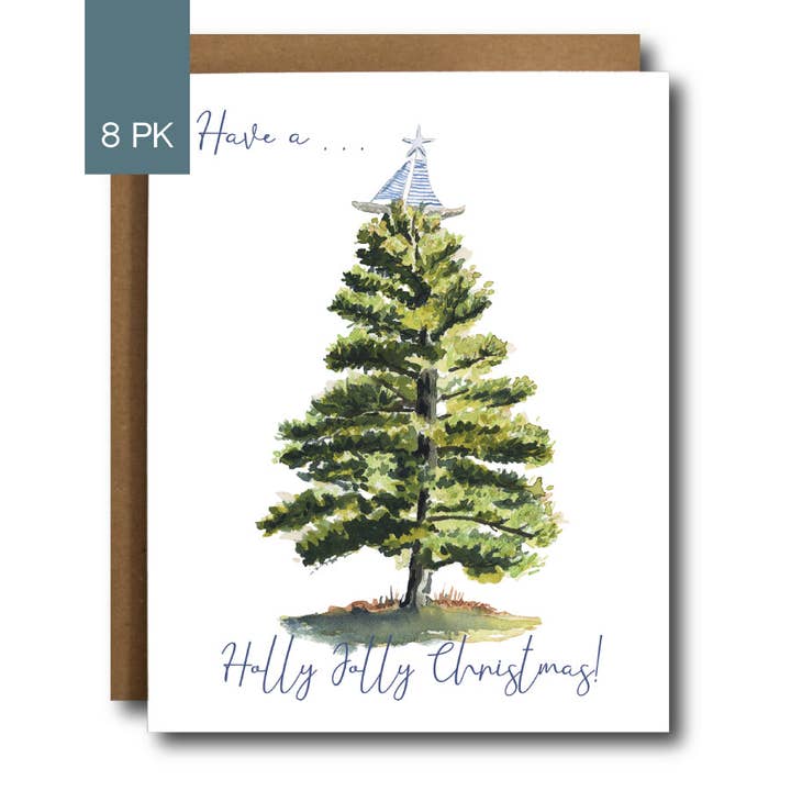 Paquete de tarjetas de Navidad Holly Jolly de varios paquetes para venta al por mayor de Nicole Leah Designs