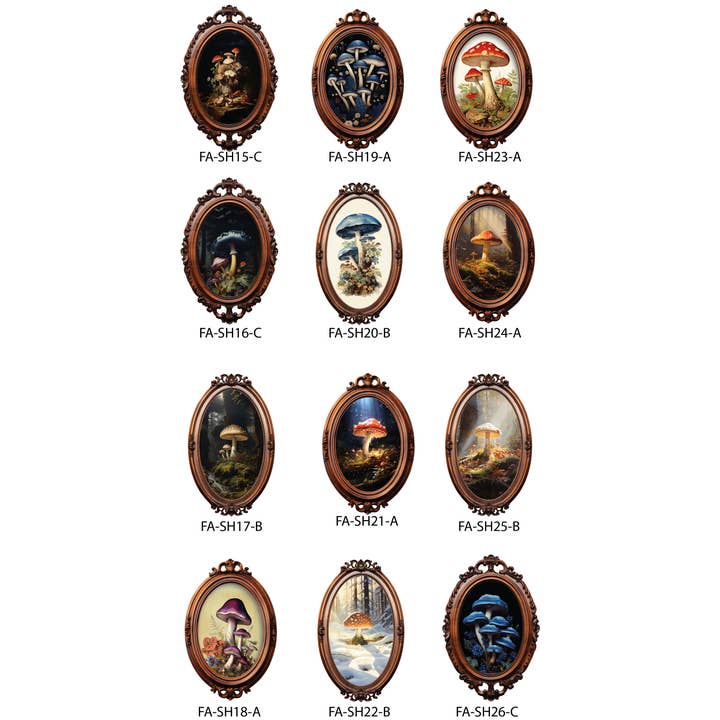 Standish House - Wholesale Art Print - Mushroom Art, mushroom sign, Wall art, framed art, Victorian2