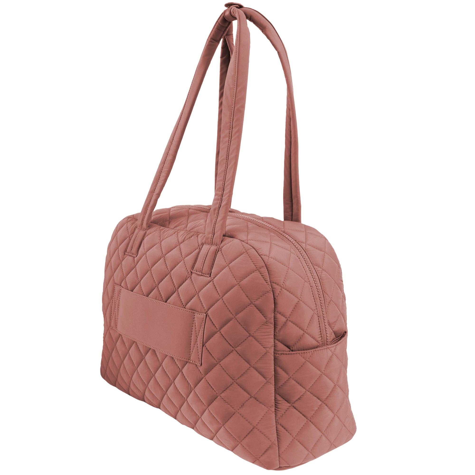 Magid - Wholesale Weekender Bag - Women's - Ellen Tracy 20 Inch Diamond Nylon Quilted Travel Duffel23