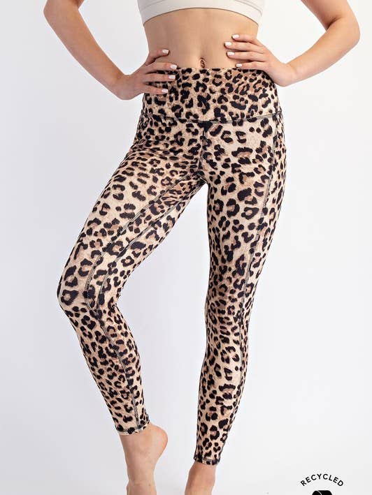 P3262A37-Leggings con Tasche in Morbido Tessuto Stampato con Motivi Animali per la vendita all'ingrosso da parte di Sunday Morning