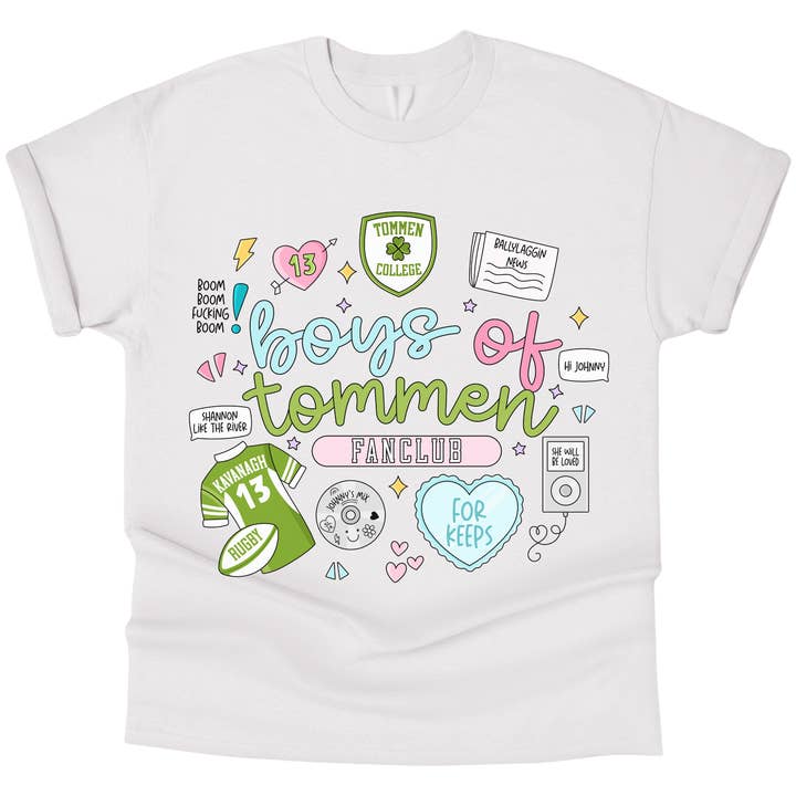 Boys Of Tommen Fanclub Johnny and Shannon T-Shirt for wholesale by Nearly June Design Co
