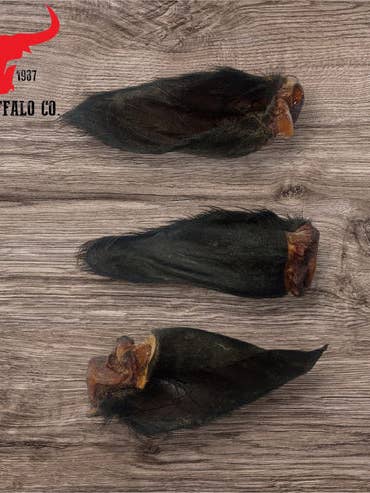 Bulk - Hairy Buffalo Ear with Meat x 50 for wholesale by The Buffalo Co.