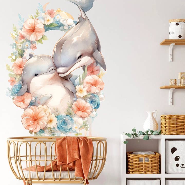 Delfine Wandtattoo Abnehmbar Abziehen und Aufkleben für den Großhandel von WallKoala