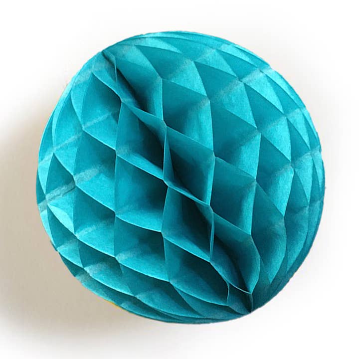 Paper Ball Decoration - Pack of 6 - Teal for wholesale by Petra Boase Ltd