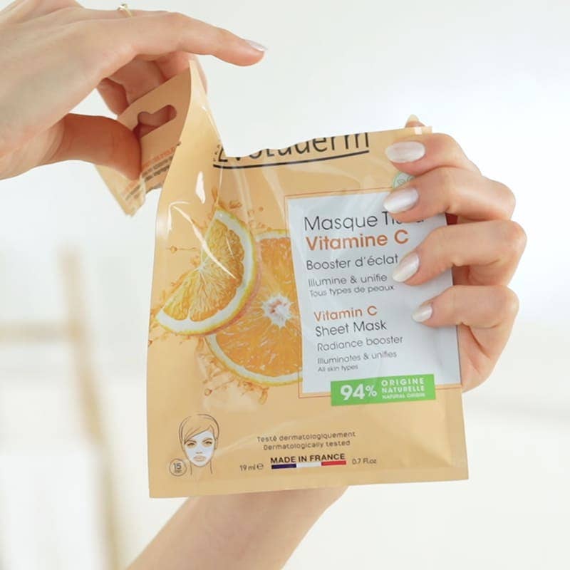 Evoluderm - Wholesale Skincare Face Mask - Vitamin C Radiance Boosting Fabric Mask1