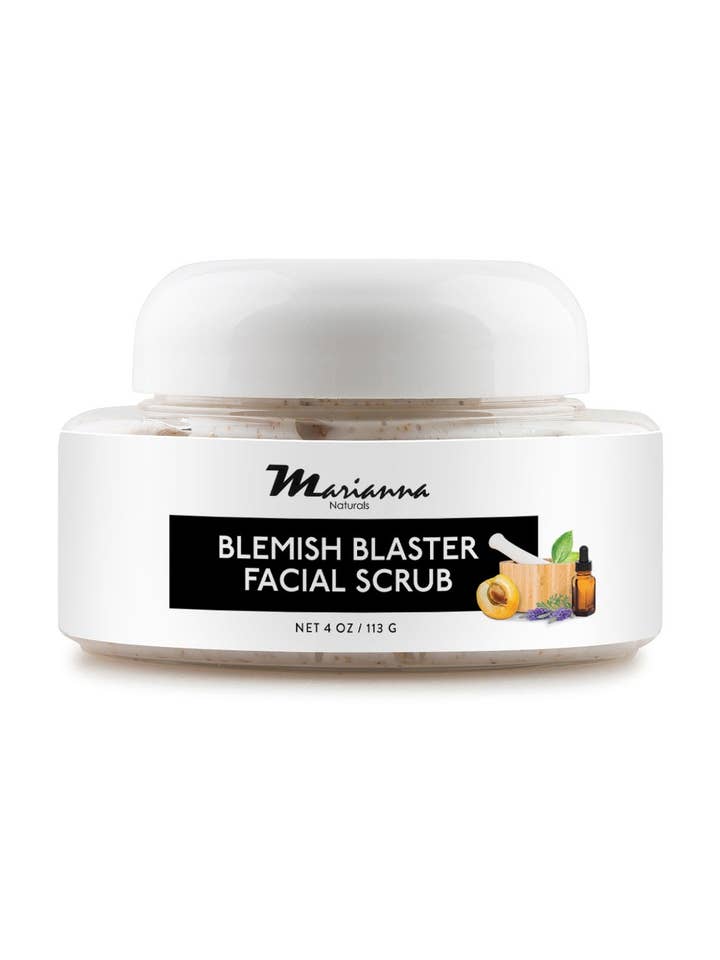 Blemish Blaster Facial Scrub for wholesale by Marianna Naturals Corp.