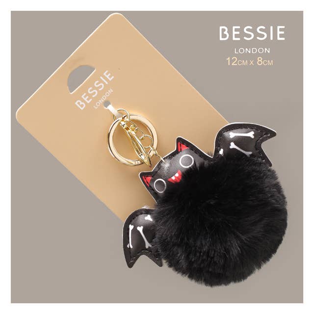 Bessie London - Vente Porte-clés – femme - CHARMANT SAC EN PELUCHE CHAUVE-SOURIS D'HALLOWEEN
