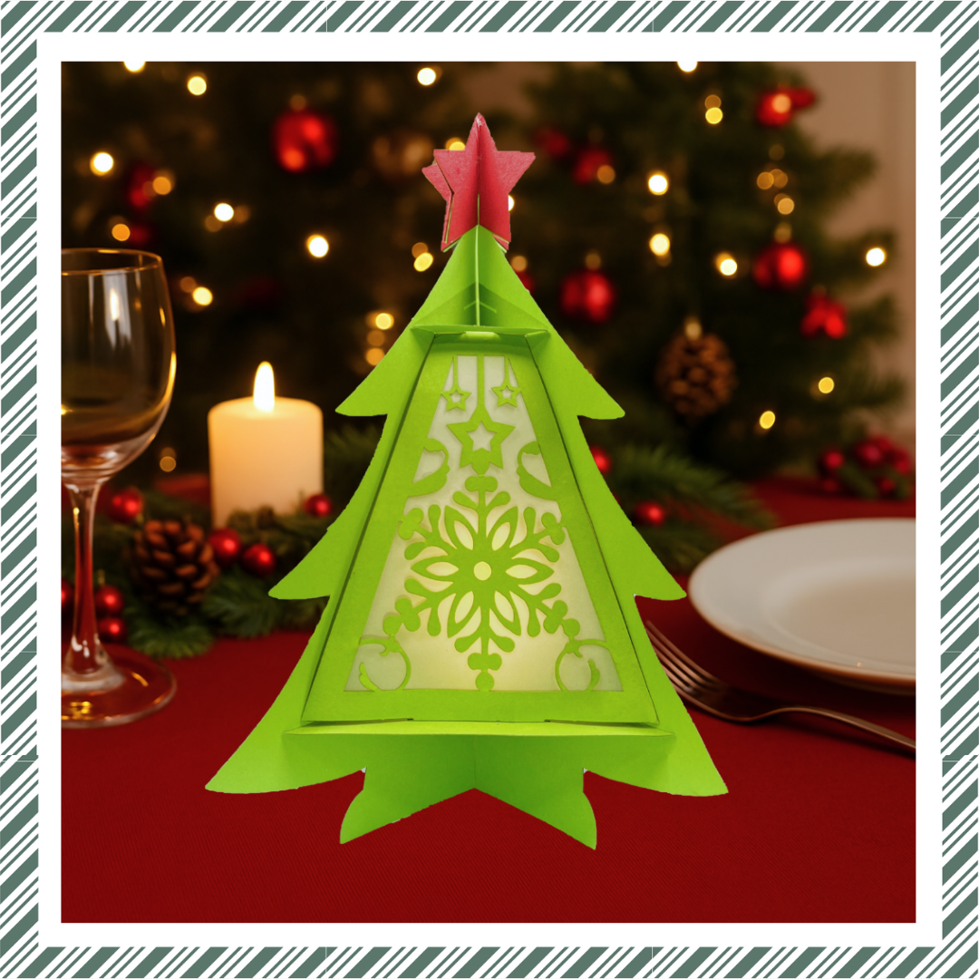 CrafTreat - Wholesale DIY Craft Kit - Craftreat DIY Paper Lanterns - Christmas Tree3