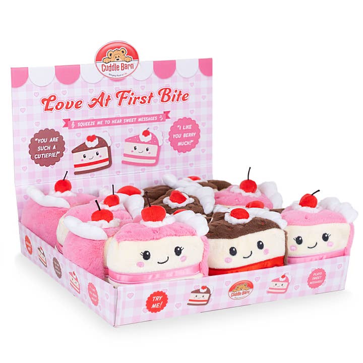 Cuddle Barn, Inc. - Wholesale Stuffed/Plush Toy - Kids & Baby - Love at First Bite Squeezers (Valentine's Cake Squeezers)
