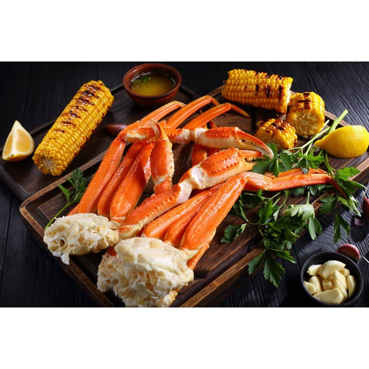 All Fresh Seafood - Wholesale Fish/Seafood - Snow Crab, Clusters, 2 lb Retail Packed Unit1