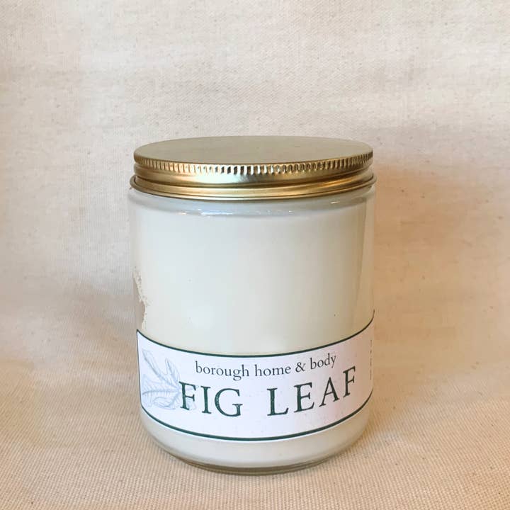 Borough Home - Vente Bougie en bocal - Feuille de figuier1