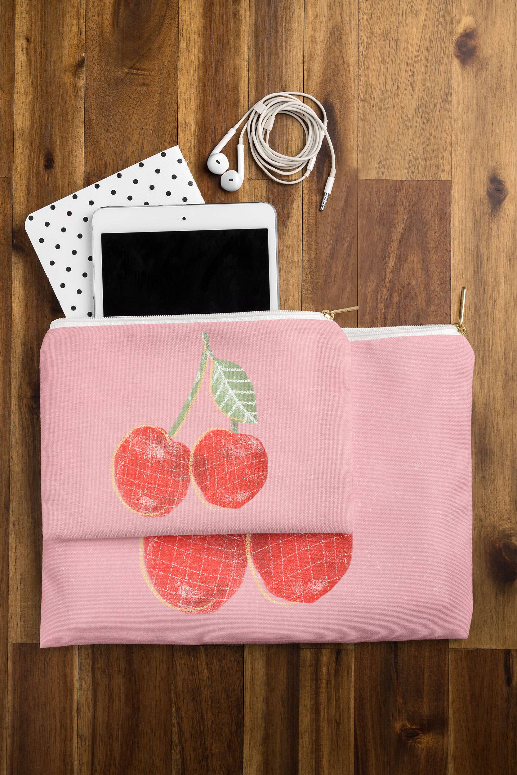 Deny Designs - Wholesale Pouch - Women's - Alja Horvat Yummi Cherry Pouch1