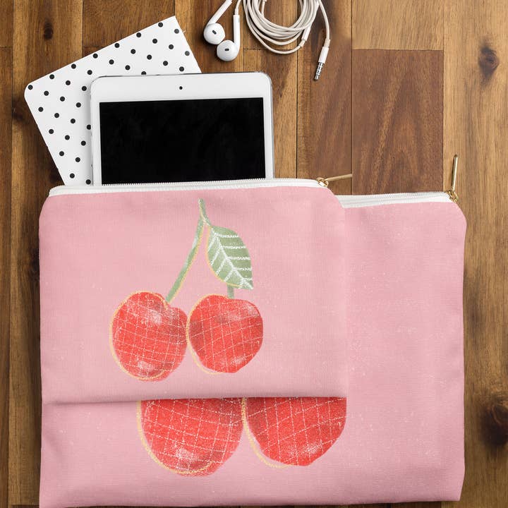 Deny Designs - Wholesale Pouch - Women's - Alja Horvat Yummi Cherry Pouch1