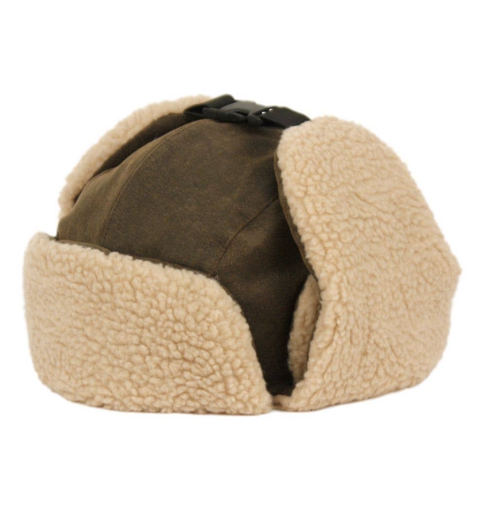Epoch hats - Wholesale Trapper/Bomber Hat - Unisex - Wax Cotton with Sherpa Fur Winter Trapper Hats2