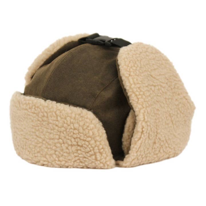 Epoch hats - Wholesale Trapper/Bomber Hat - Unisex - Wax Cotton with Sherpa Fur Winter Trapper Hats2