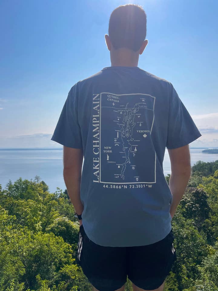 Lake Champlain Short Sleeve Shirt | Plattsburgh, New York | for wholesale by Just Wandering Co.