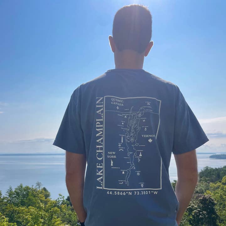 Lake Champlain Short Sleeve Shirt | Plattsburgh, New York | for wholesale by Just Wandering Co.