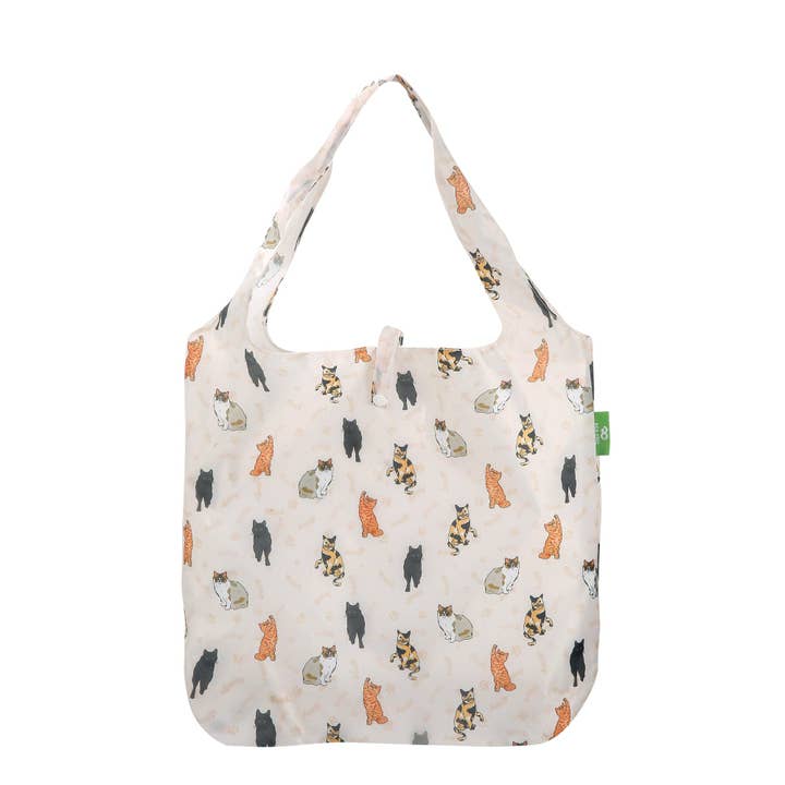 Faye UK Ltd - Wholesale Grocery/Shopping Bag - Eco Chic Lightweight Foldable Reusable Shopping Bag Beloved Cats