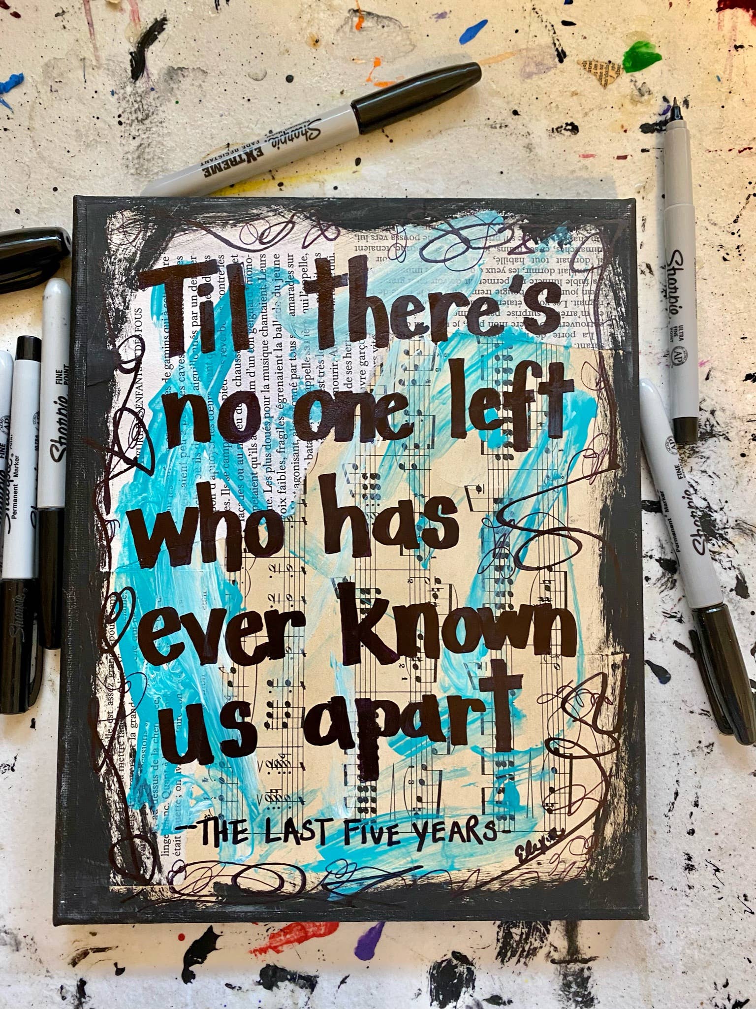 Lexicon of Love Music Art - Wholesale Art Print - THE LAST FIVE YEARS "Til there's no one left"0