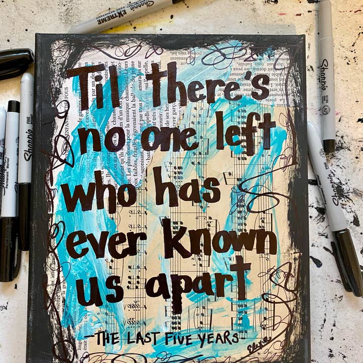 Lexicon of Love Music Art - Wholesale Art print - THE LAST FIVE YEARS "Til there's no one left"