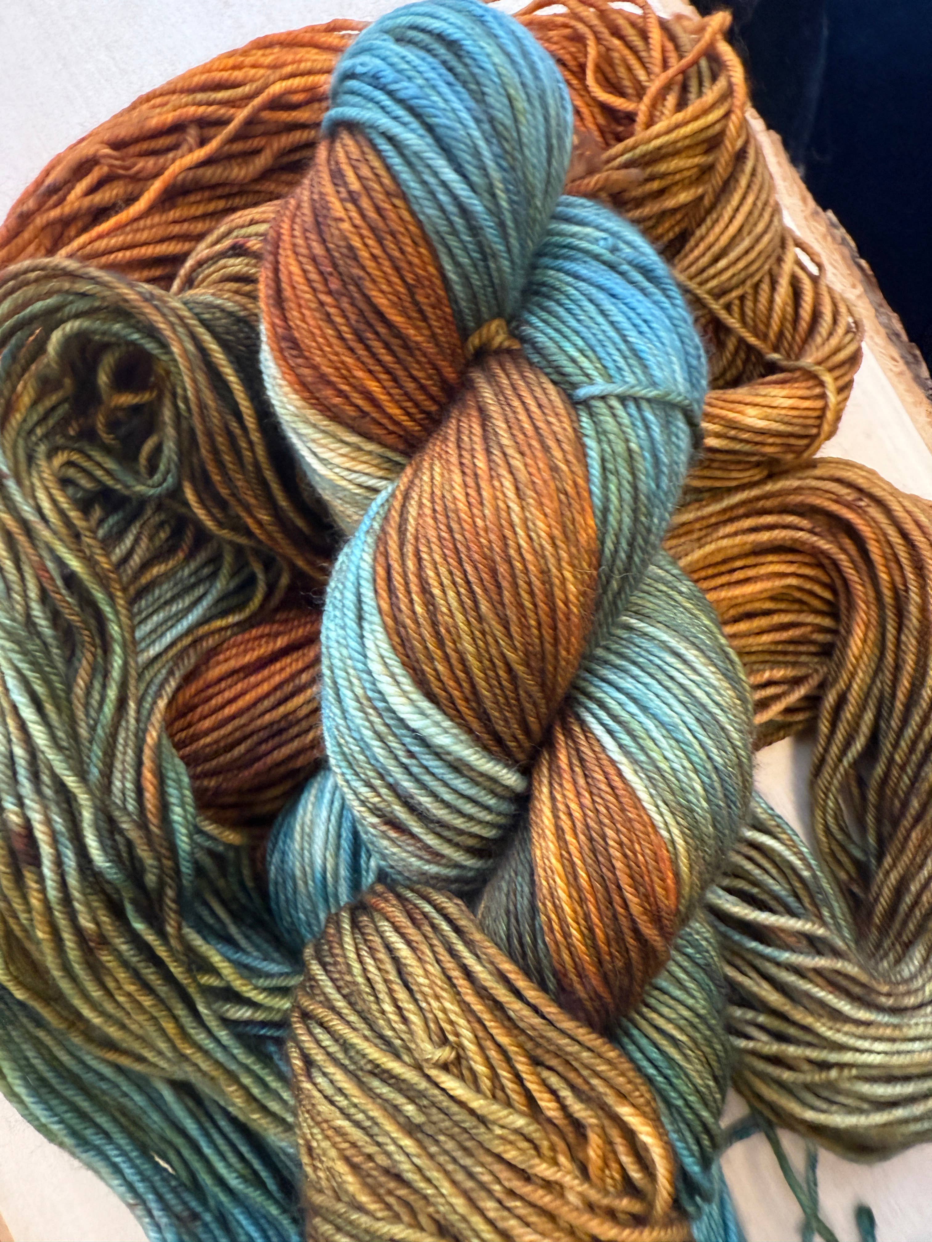 The Yarn Cabin DBA Purls & Pines Yarn - Wholesale Yarn - Desert Sunset Hand Dyed Yarn4