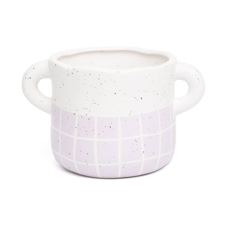 VASE VIOLET FAIT MAIN - PEINT À LA MAIN HF pour la vente par Helio Ferretti