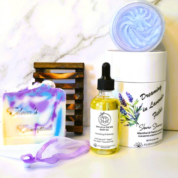 Édition Limitée ; Coffret Cadeau de Bombes de Douche ; Rêver dans les Champs de Lavande pour la vente par Eileen's Essentials, llc