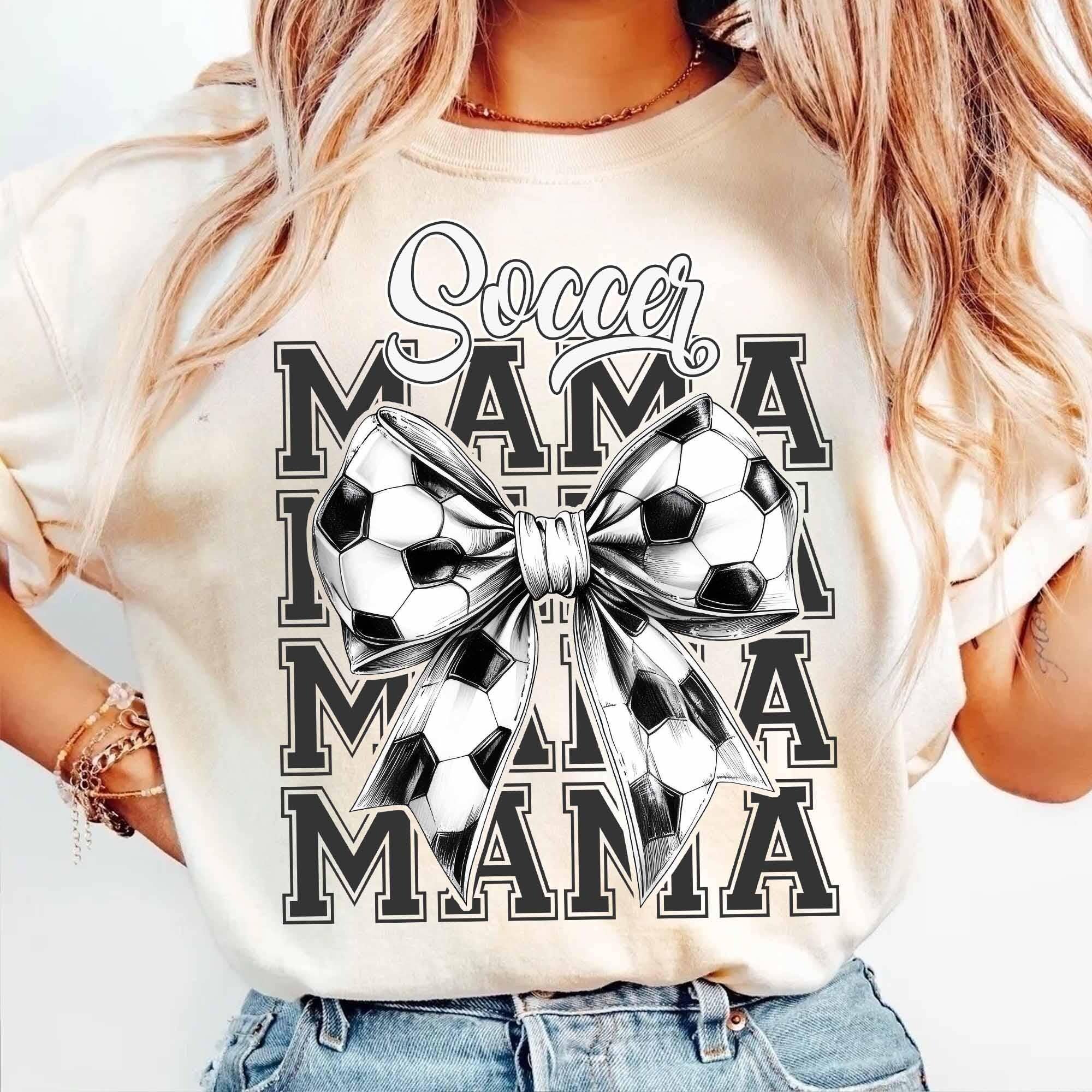 NVC Ecommerce LLC - Wholesale Graphic Sweatshirt - Women's -  Soccer Mama Coquette Bow Shirt, Coquette Bow Sport Sweater0