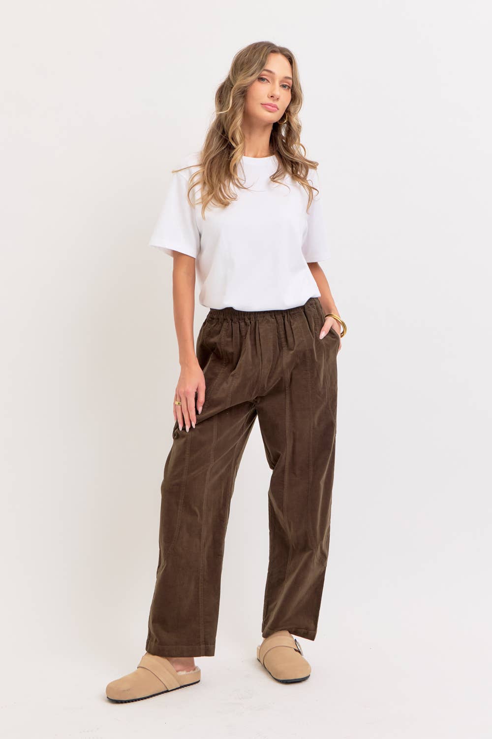 Sweet Lovely by Jen - Wholesale Pants - Women's - EASY CASUAL EVERYDAY PULL-ON RELAXED  CORDUROY PANTS 16