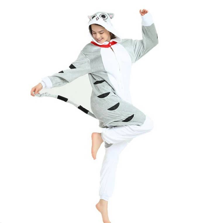 Jammies For Parties - Wholesale Onesie - Women's - Adult Unisex Animal Onesie Pajama - Cat