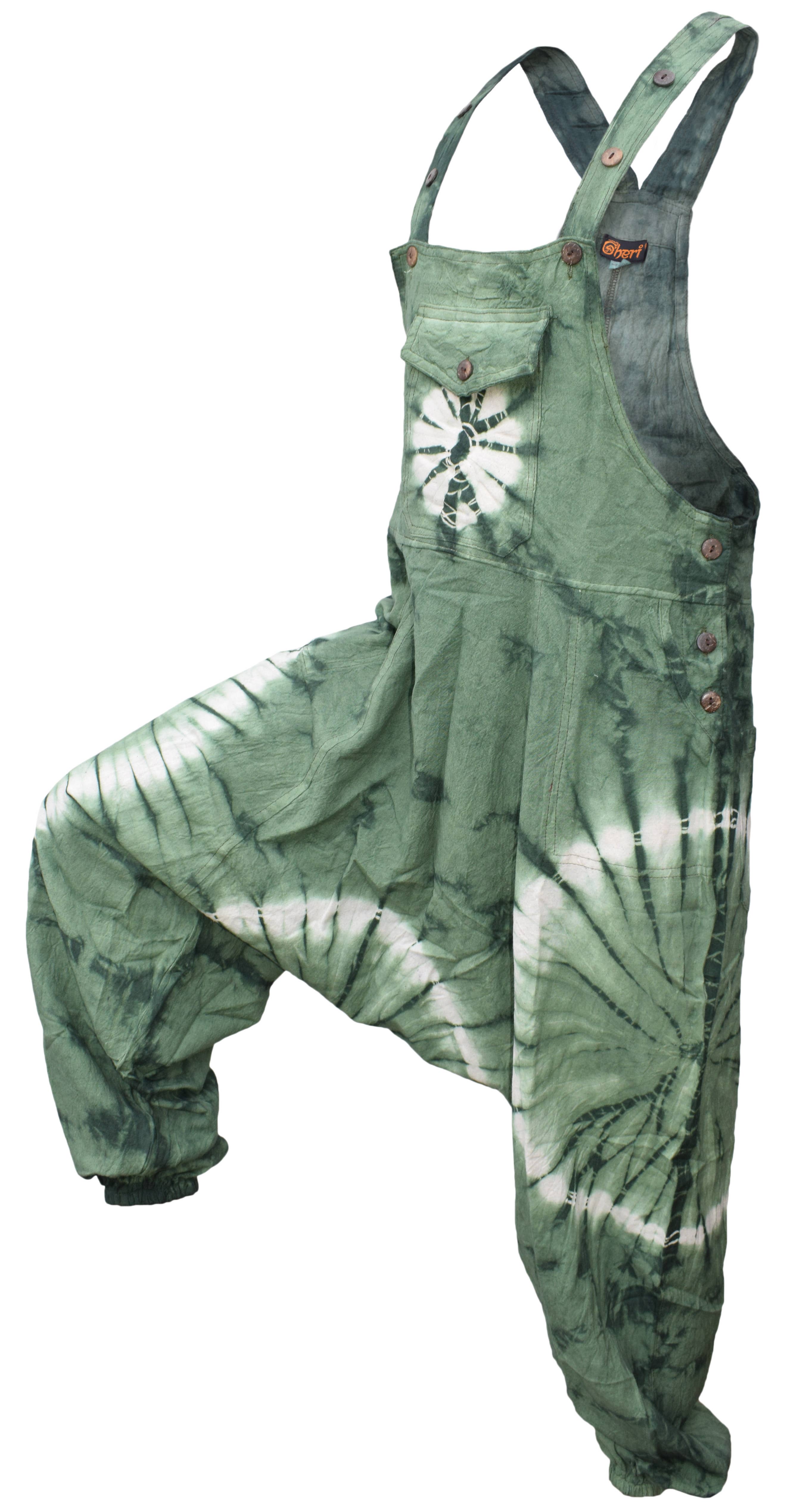 Gheri – wholesale Overalls – Women's – Womens Tie Dye Ali Baba Harem Dungaree4