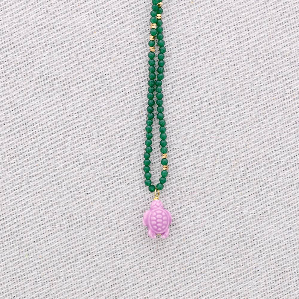 Sonata - Vente Bijoux à boutons pression - Collier ras-du-cou en acier avec pendentif en céramique3