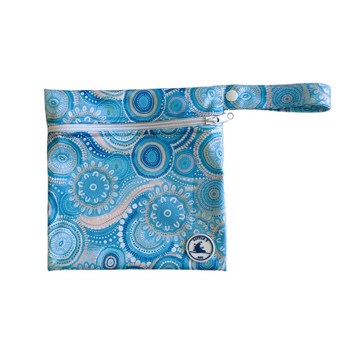 REUSABLE MINI WET BAG ~ CALLED HOME TO THE OCEAN for wholesale by Little E & Co