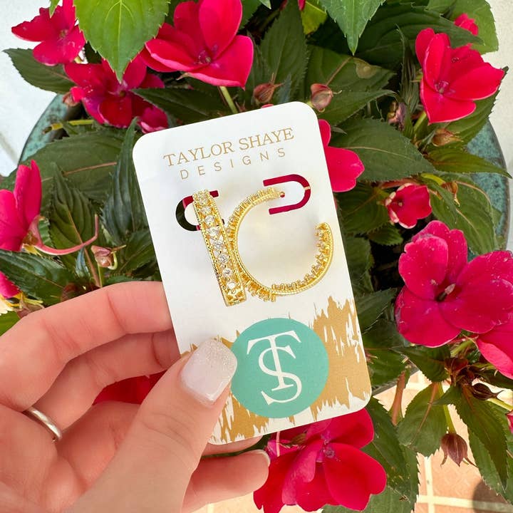 Taylor Shaye Designs - Wholesale Hoop Earrings - Miley CZ Hoops1