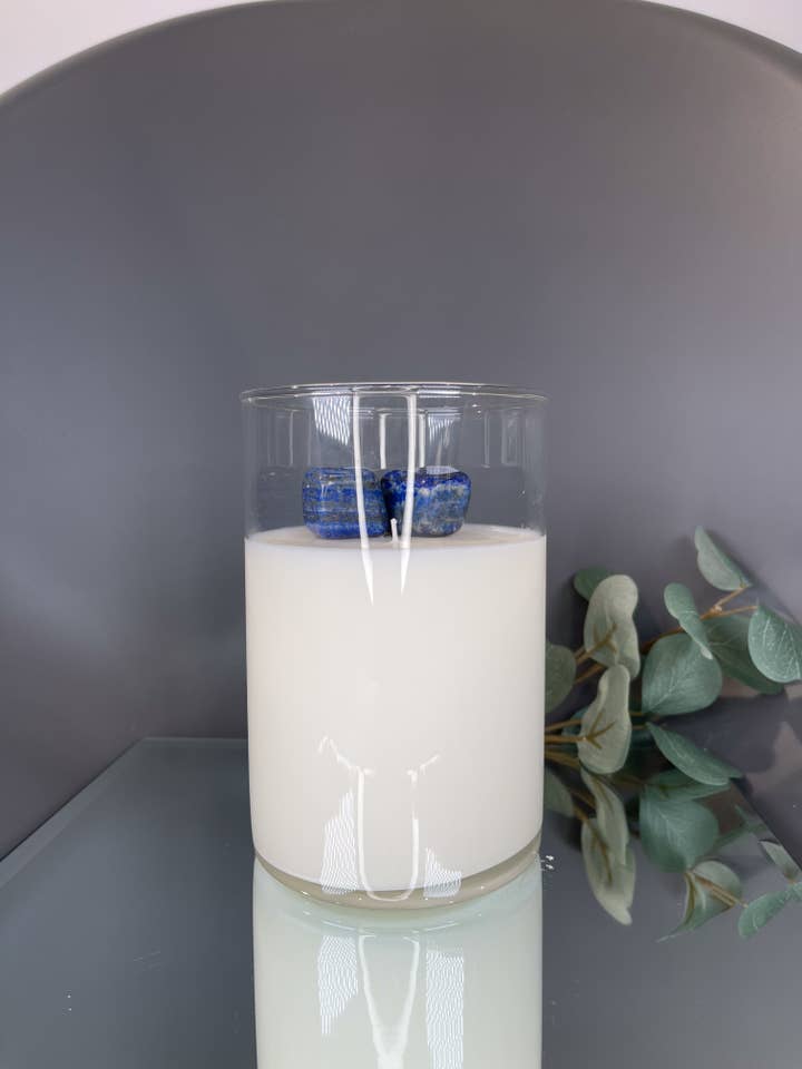 BLÅ LAPIS LAZULI | Jarred Max för wholesale av Chill Flame Candle Studio