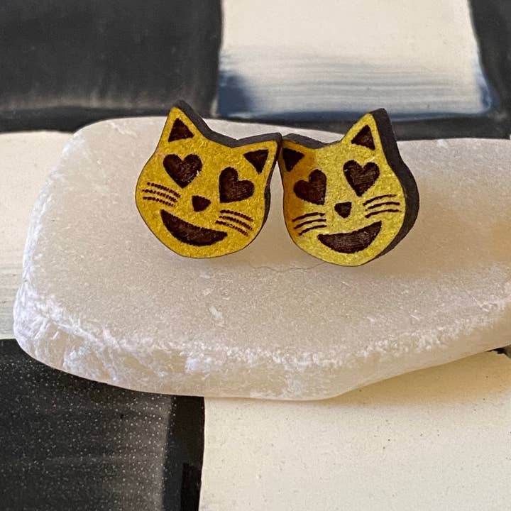 Suchfungoods – wholesale Solitärörhängen – katt emoji dubbar