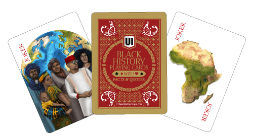 Urban Intellectuals, Inc - Wholesale Playing Cards - Black History Playing Cards w/ custom illustrations & facts8