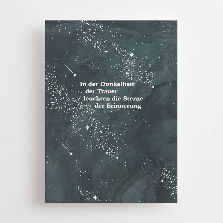 Anna Cosma - Wholesale Postcard - STERNE DER ERINNERUNG  - TRAUER - POSTKARTE -0
