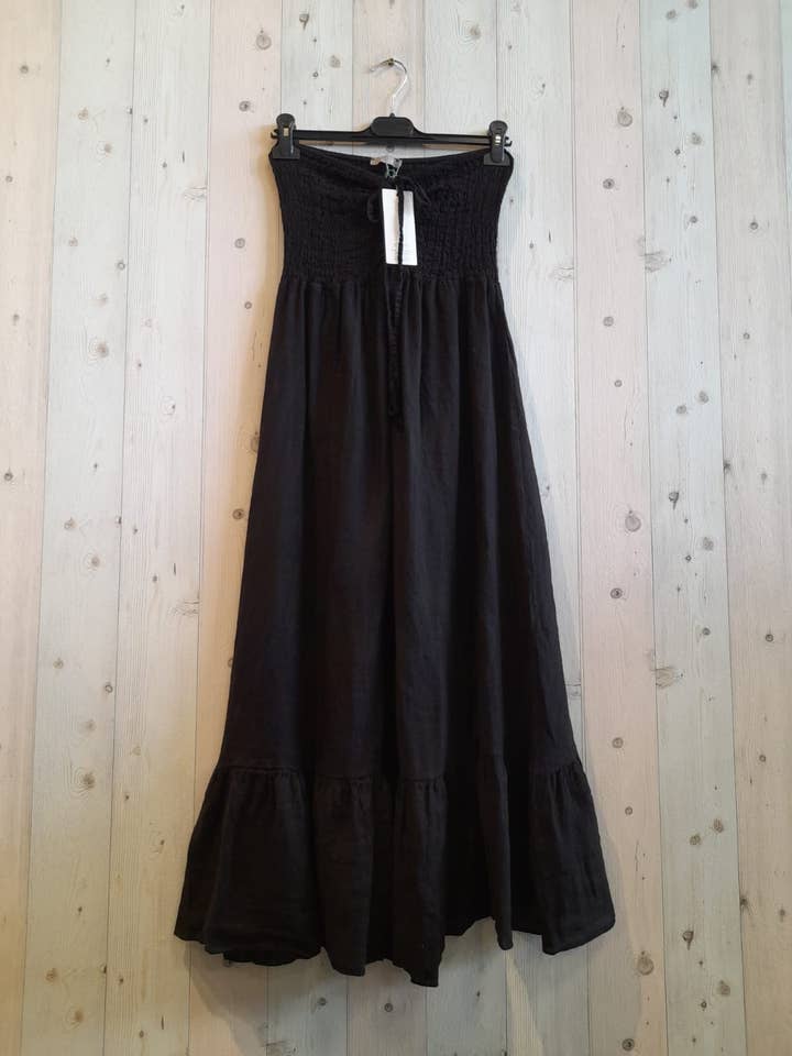 Linen & More - Wholesale Dress - Women's - REF 72139 100% LINEN WORD OF HONOR DRESS