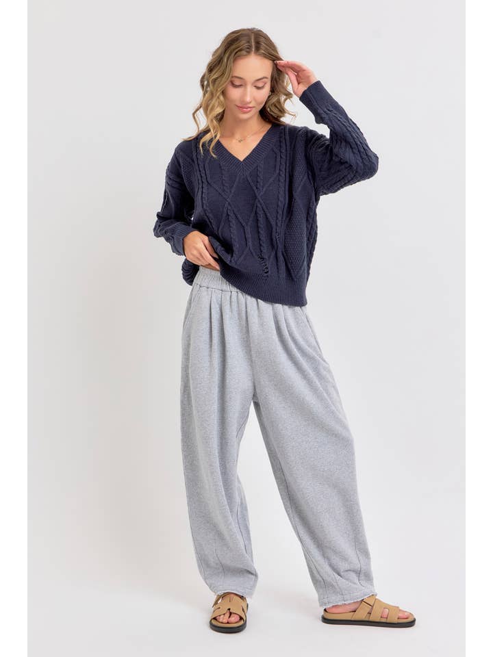 Sweet Lovely by Jen – wholesale Lounge Sweatpants/jogging bottoms – Women's – MINERAL WASHED SWEATPANTS IN FRENCH TERRY 10