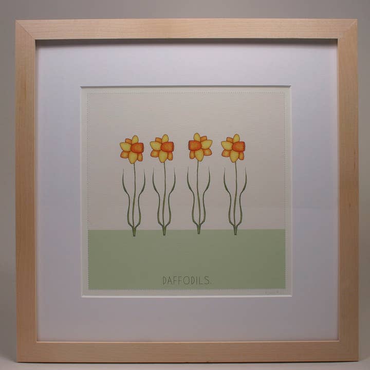 Stampa con narcisi. per la vendita all'ingrosso da parte di Beth Mueller